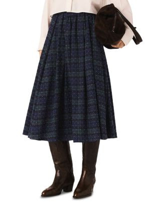 Maje Check Skirt with Rhinestones  | Bloomingdale's Women | Bloomingdale's (US)