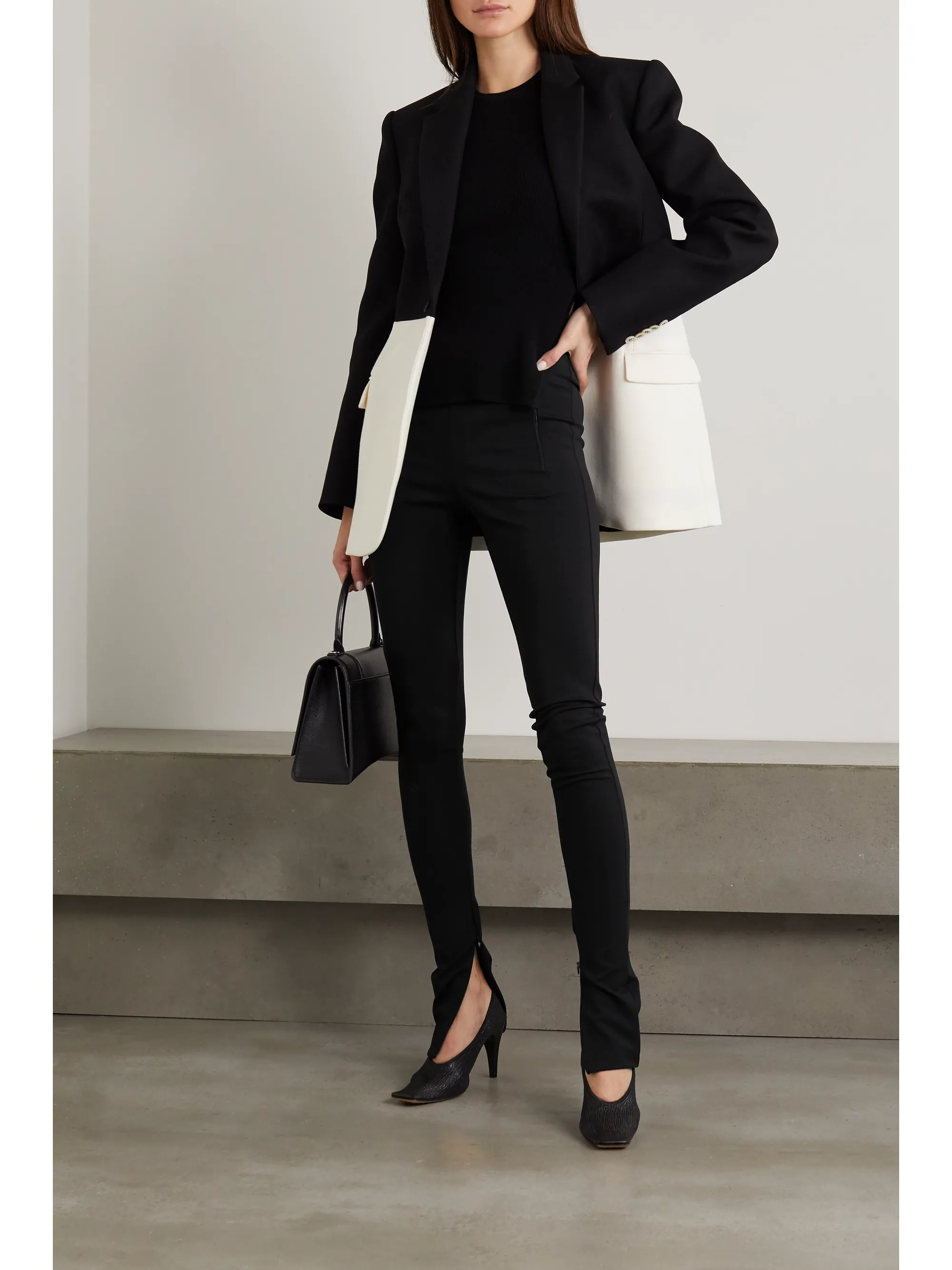 Black Stretch-jersey leggings | WARDROBE.NYC | NET-A-PORTER | NET-A-PORTER (US)