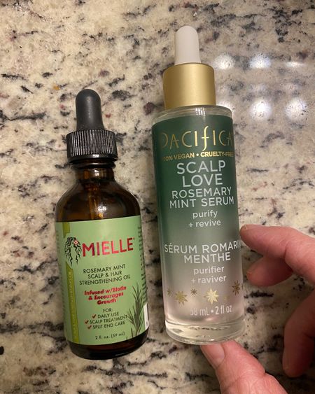 Apparently the Mielle oil on the left is a huge hit over on TikTok. I’ve used both of these products, and I prefer the Pacifica Scalp Love serum. 

#LTKunder50 #LTKbeauty