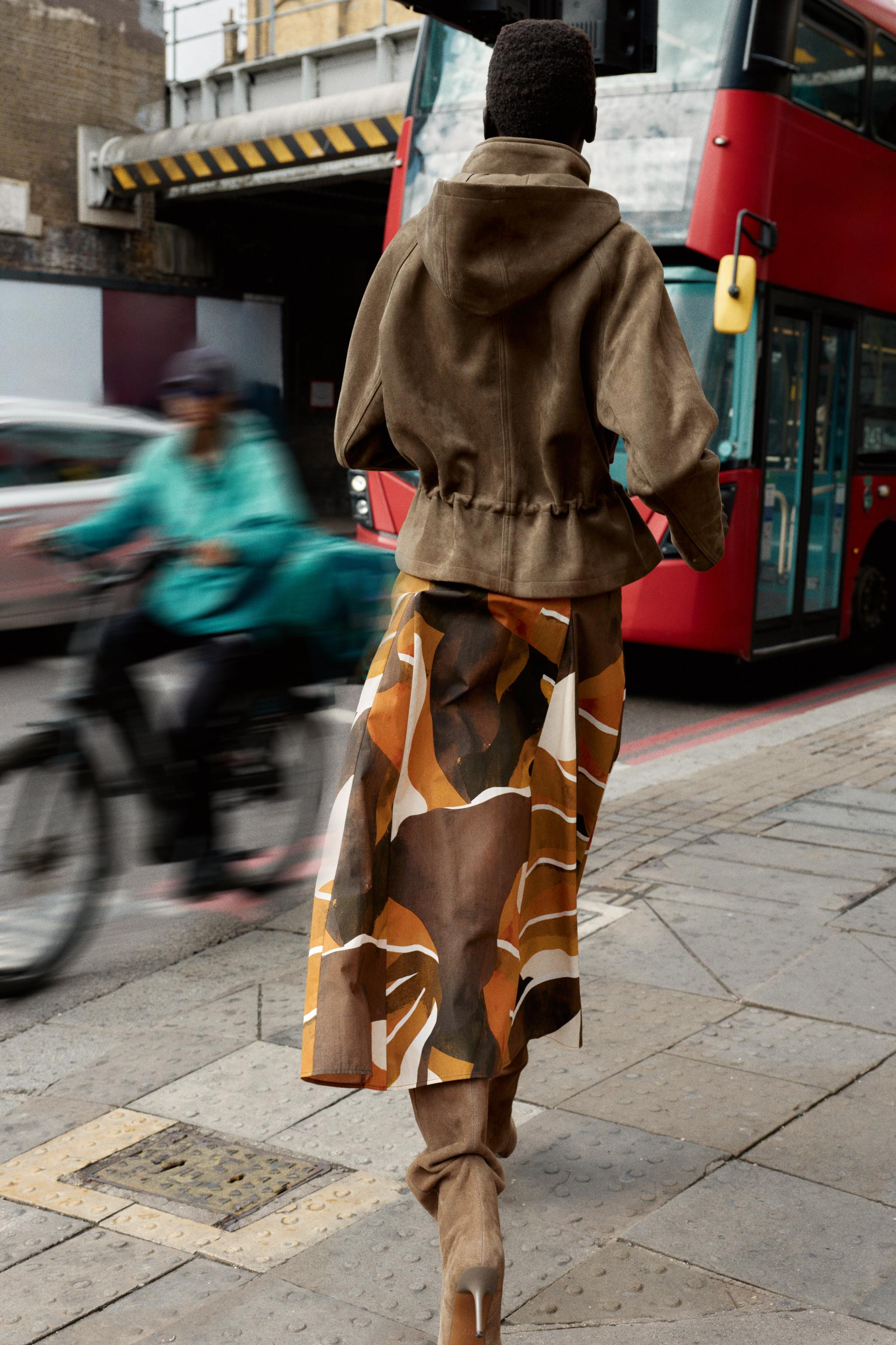 FAUX SUEDE JACKET WITH HOODIE | Zara US