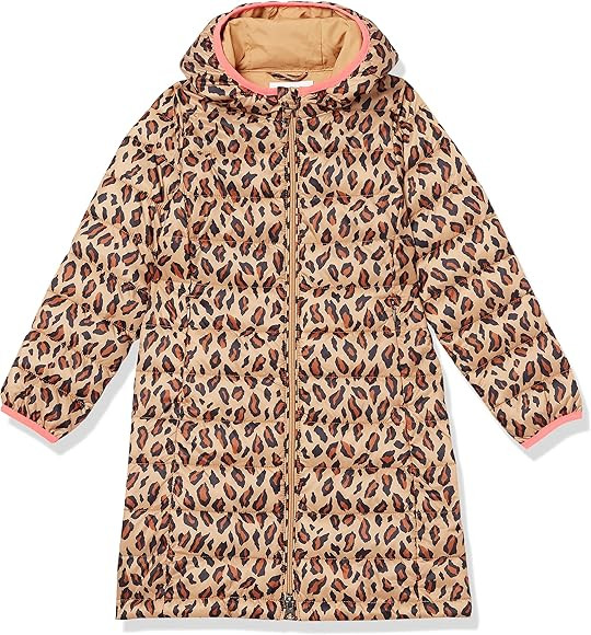 Amazon Essentials Girls and Toddlers' Long Light-Weight Hooded Puffer | Amazon (US)