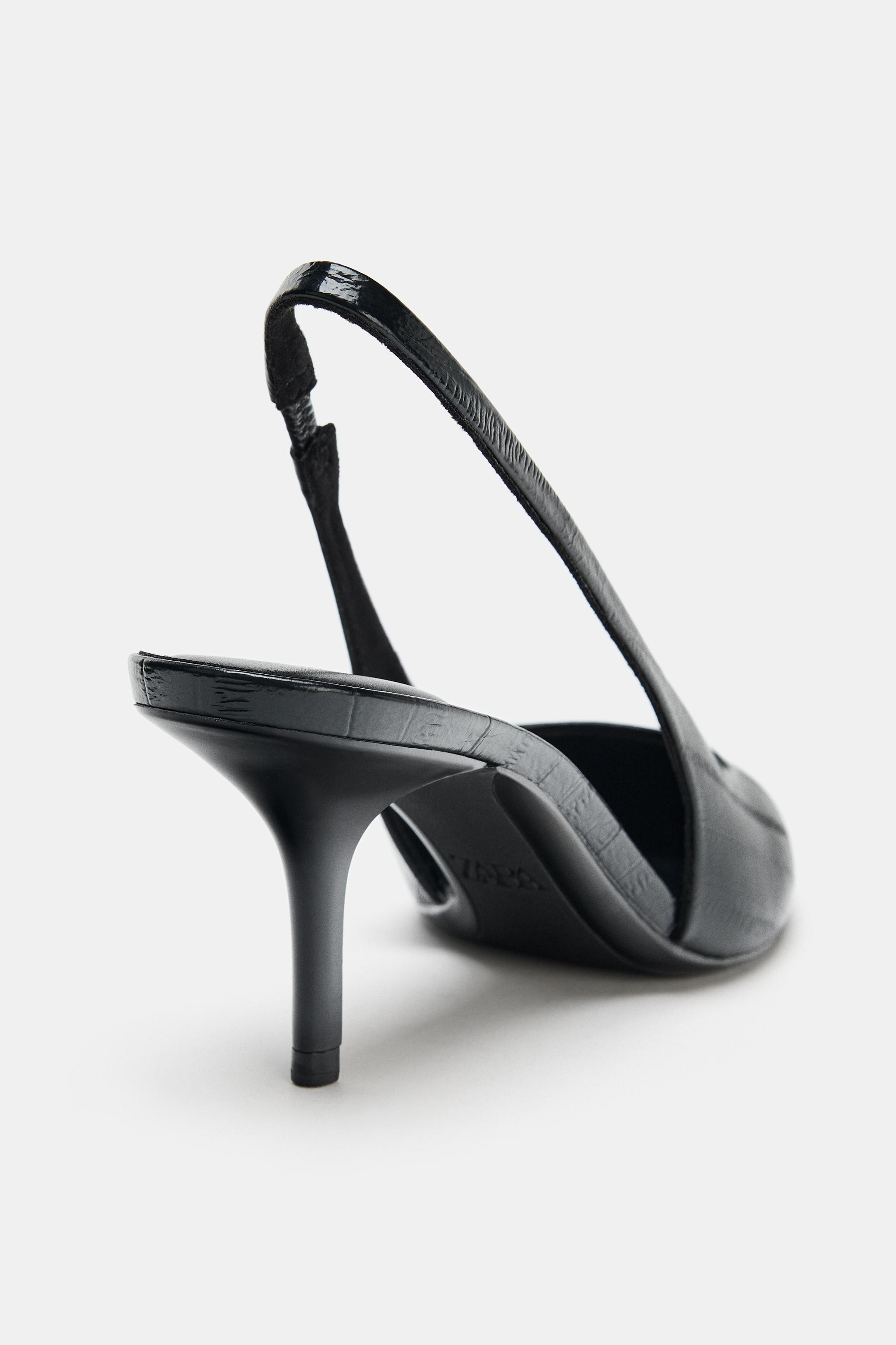 TEXTURED SLINGBACK SHOES | Zara UK
