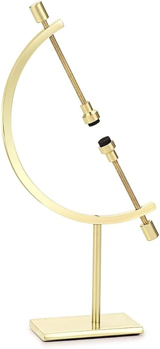JUXYES Golden Toned Sphere Holder Caliper Stand, Caliper Style Display Stand For Mineral, Ornamen... | Amazon (US)