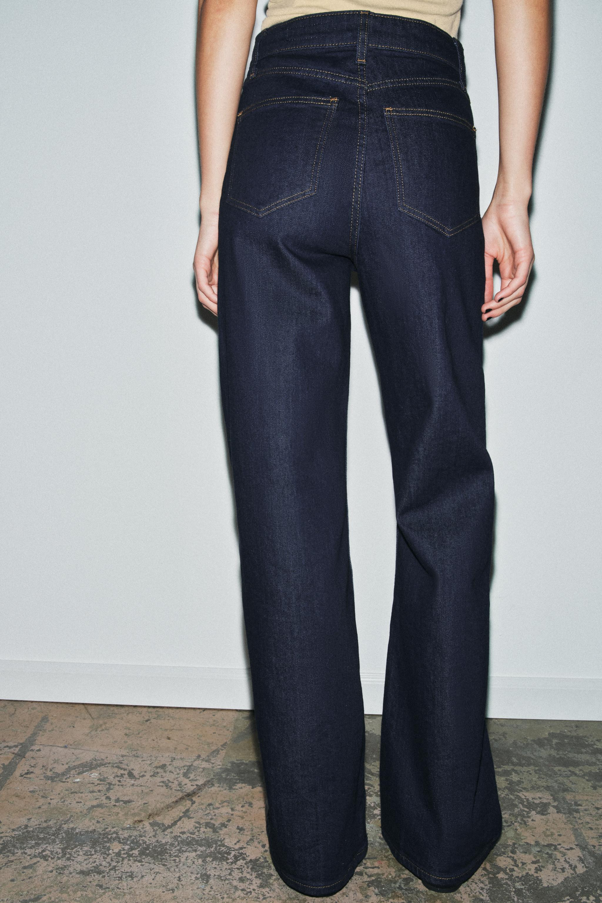 ZW COLLECTION HIGH-WAIST WIDE LEG JEANS | Zara US