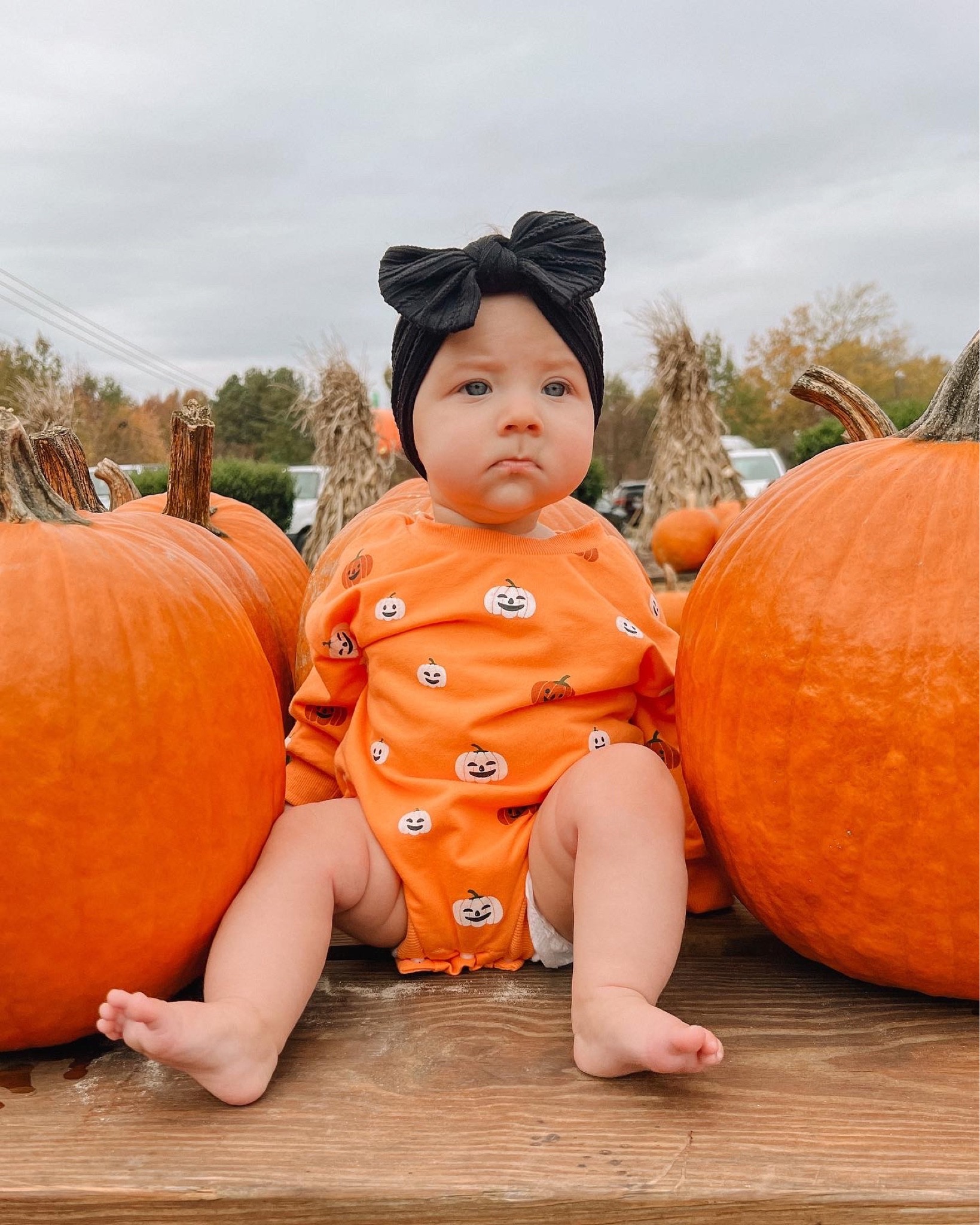Baby girl at a pumpkin patch / fall baby outfits

#LTKSeasonal #LTKbaby #LTKunder50