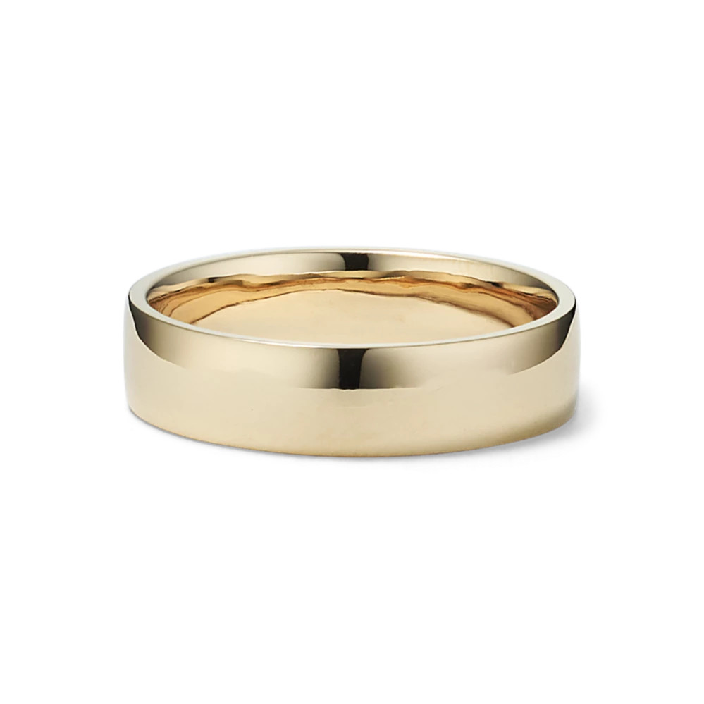 14K Yellow Gold Cigar Band (5mm) | Shane Co