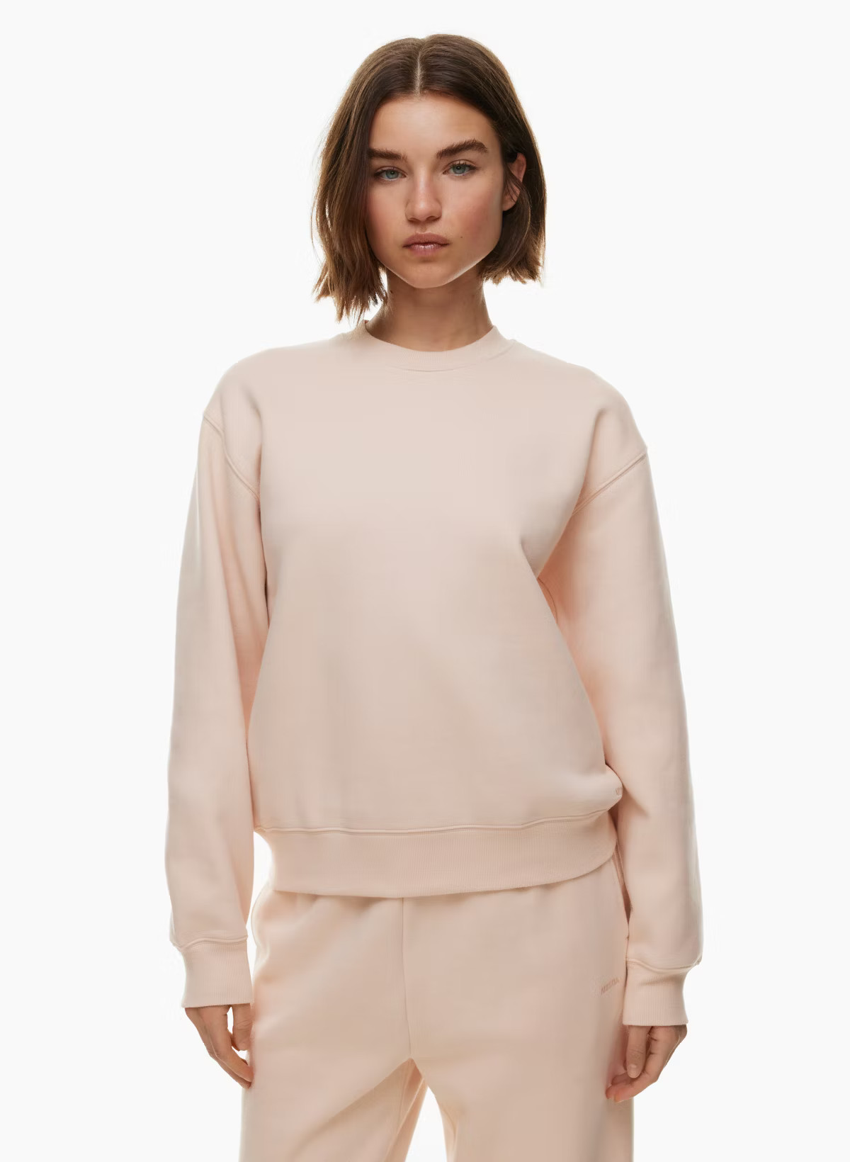 COZY FLEECE PERFECT CREW SWEATSHIRT | Aritzia