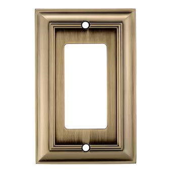 allen + roth Cosgrove 1 -Gang Antique brass Zinc Indoor Decorator Wall Plate | Lowe's