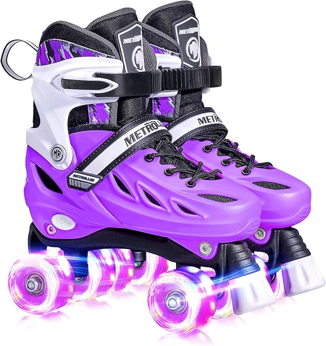 METROLLER Roller Skates for Girls Ages 5-8 8-12 and Boys Teens, Adjustable 4 Sizes for Kids Toddl... | Amazon (US)