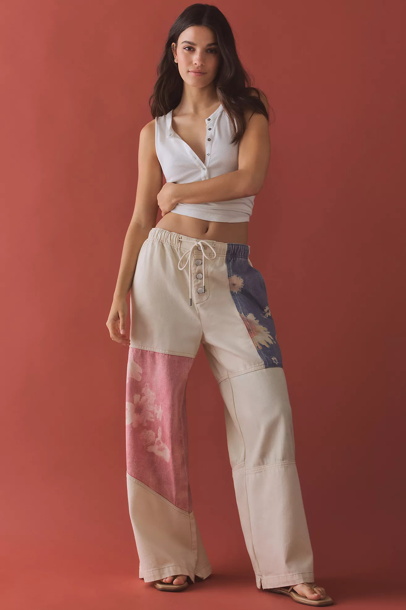 Pilcro PJ Pull-On High-Rise Wide-Leg Jeans | Anthropologie (US)