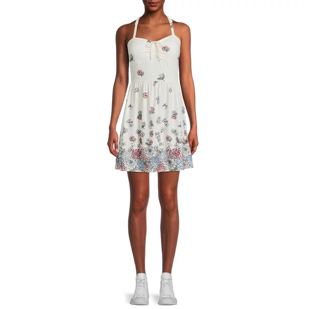 No Boundaries Juniors’ Empire Lace Back Dress - Walmart.com | Walmart (US)