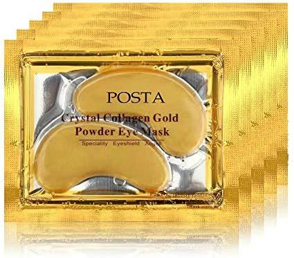 POSTA Gold Eye Mask, 20 Pairs Eye Treatment Mask With Collagen, Under Eye Mask Treatment for Puff... | Amazon (US)
