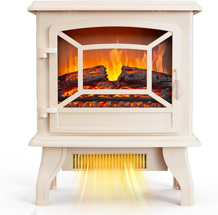 Bonnlo 20" H Electric Fireplace Stove, 1500W Portable Freestanding Fireplace Heater for Indoor Us... | Amazon (US)