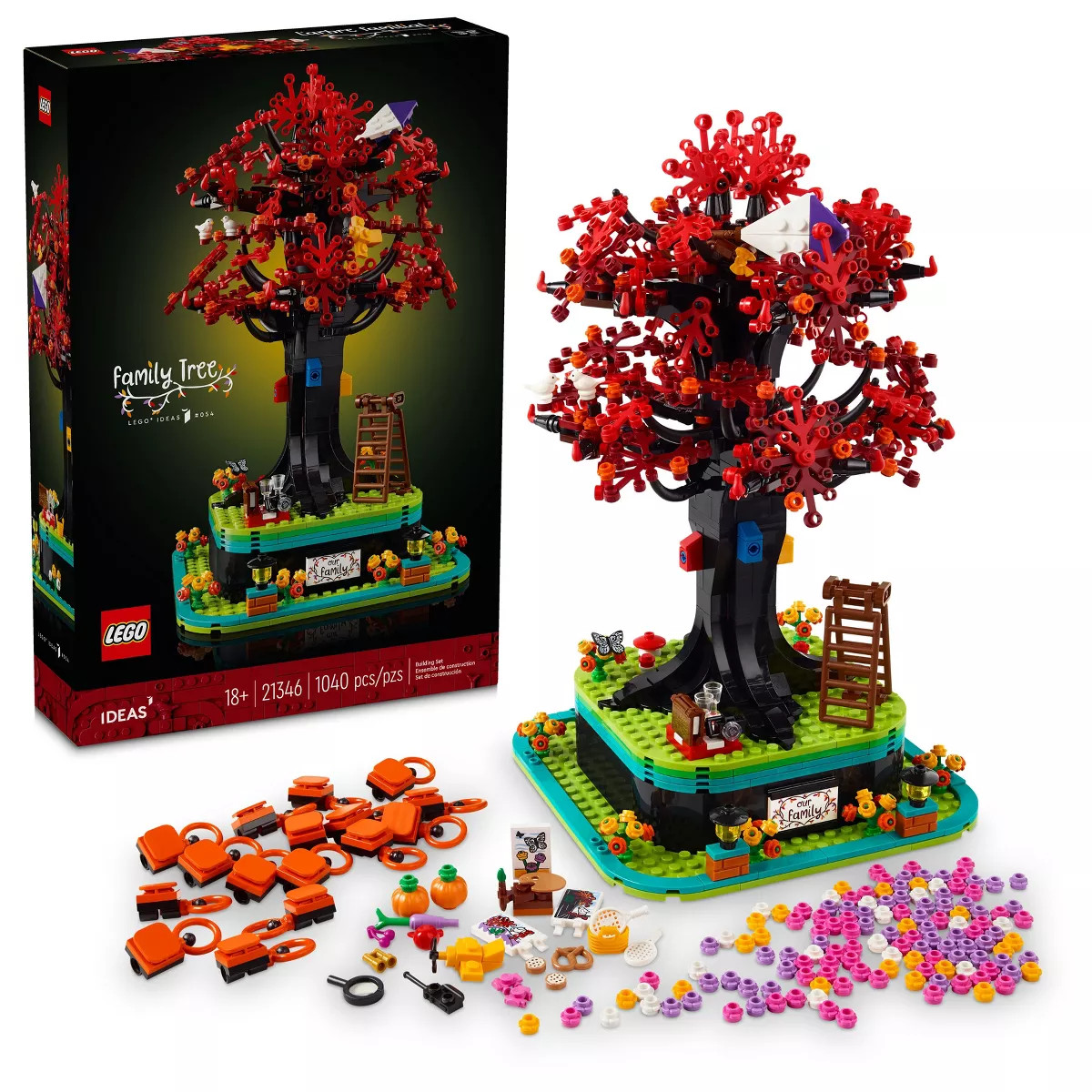 LEGO Ideas Family Tree Home Décor Building Set 21346 | Target