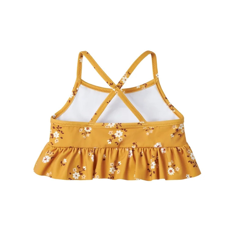 Modern Moments by Gerber Baby and Toddler Girls Ruffle Bikini with UPF 50+, 2-Piece, Sizes 12M-5T | Walmart (US)