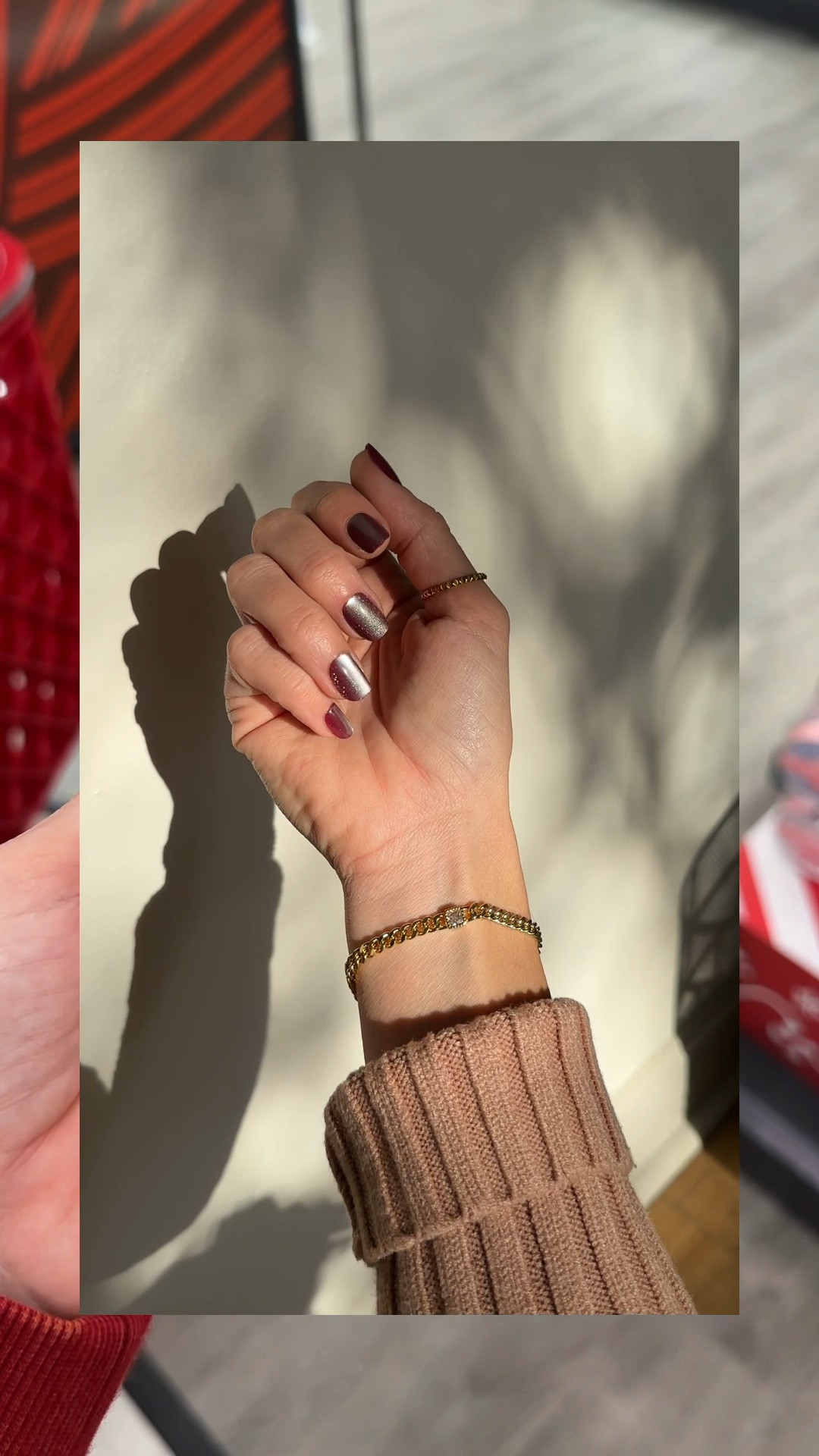 Velvet press on nails In short squoval shape. Perfect nail inspo for the holidays or Christmas parties

Nail inspo, nail ideas, press ons, press on nails, Olive & June, metallic nails, festive, Christmas 2024, new years nails, velvet berry nails, fake nails 

#LTKStyleTip #LTKGiftGuide #LTKBeauty