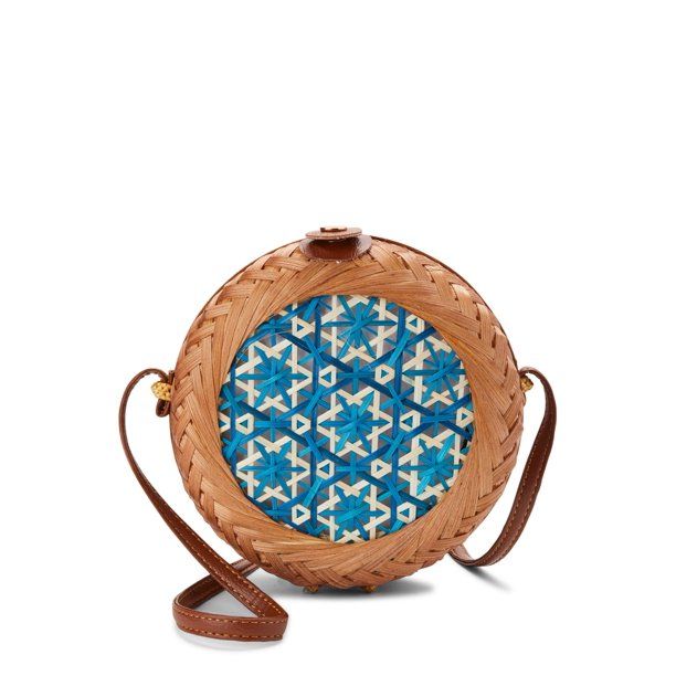 Wallflower Straw Canteen Crossbody Bag | Walmart (US)