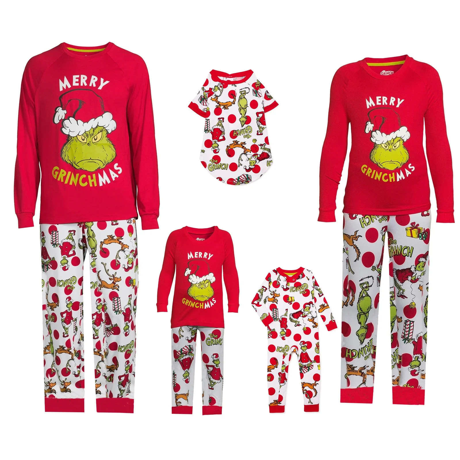 Matching Grinch Christmas Pajamas - Tplvbz 2024 New Family Christmas Grinch Pajamas Matching Sets... | Walmart (US)