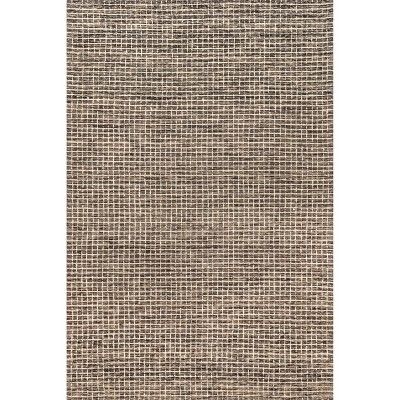 Arvin Olano x RugsUSA - Melrose Checked Wool Area Rug Brown 8x10 | Target