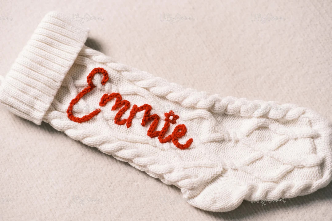 Personalized Christmas Stockinghand-embroidered Holiday - Etsy | Etsy (US)