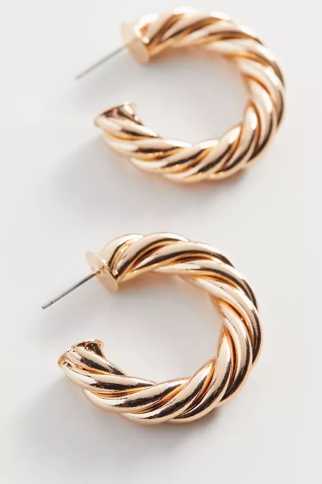 Statement Twist Hoop Earring | Urban Outfitters (US and RoW)