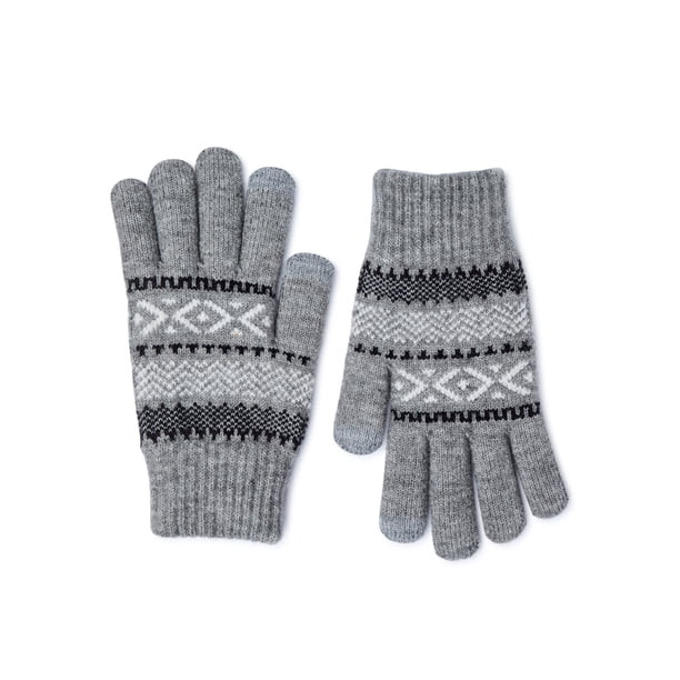 Time and Tru Women's Patterned Knit Gloves | Walmart (US)