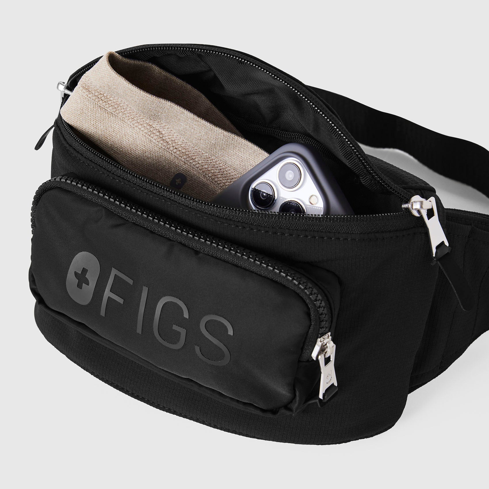 Indestructible Belt Bag - Black · FIGS | FIGS