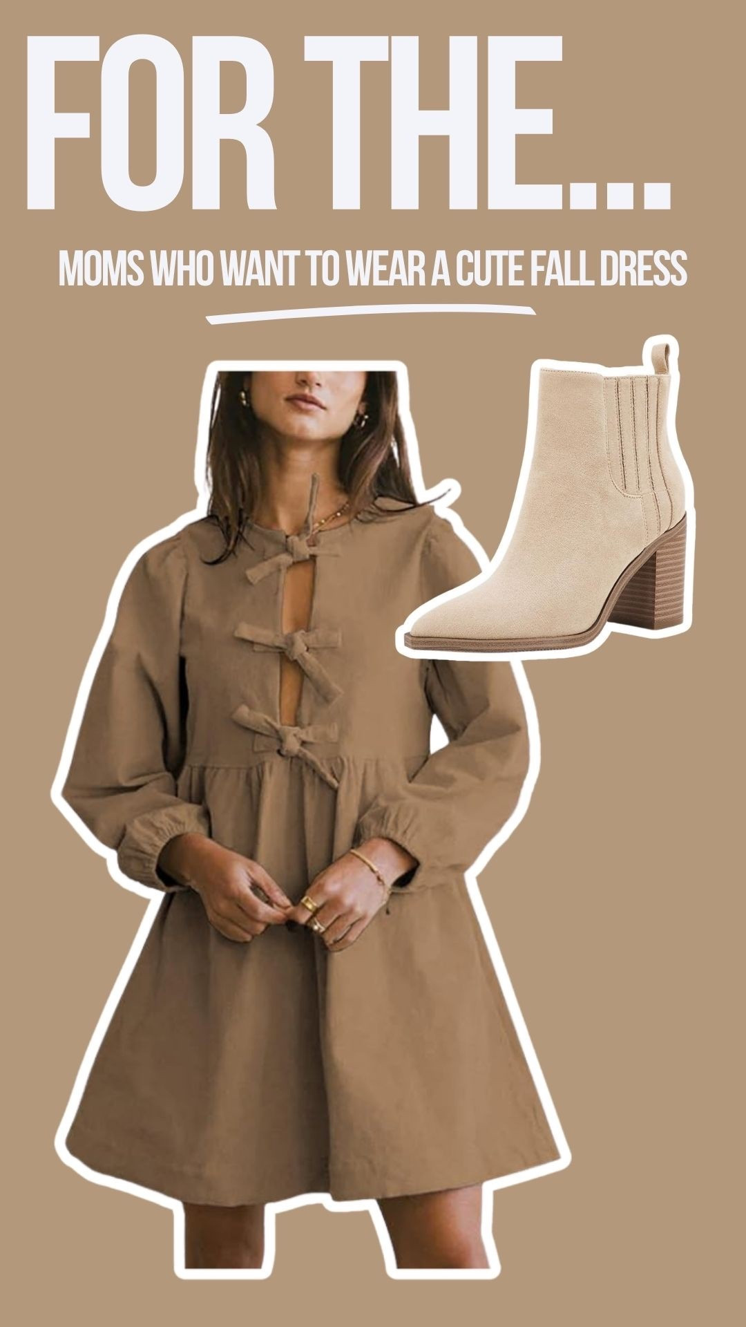 thanksgiving dress and cream booties 

#LTKHoliday #LTKSaleAlert #LTKmomlife