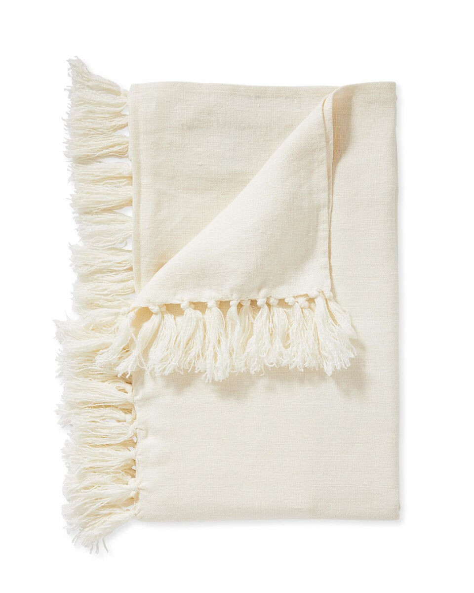 Mendocino Linen Throw | Serena and Lily