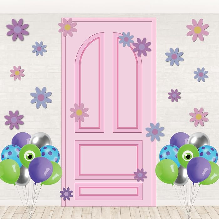 Monster Door Cover Set Cartoon Door Shaped Backdrop Banner Funny Monster Party Decoration Backdro... | Amazon (US)