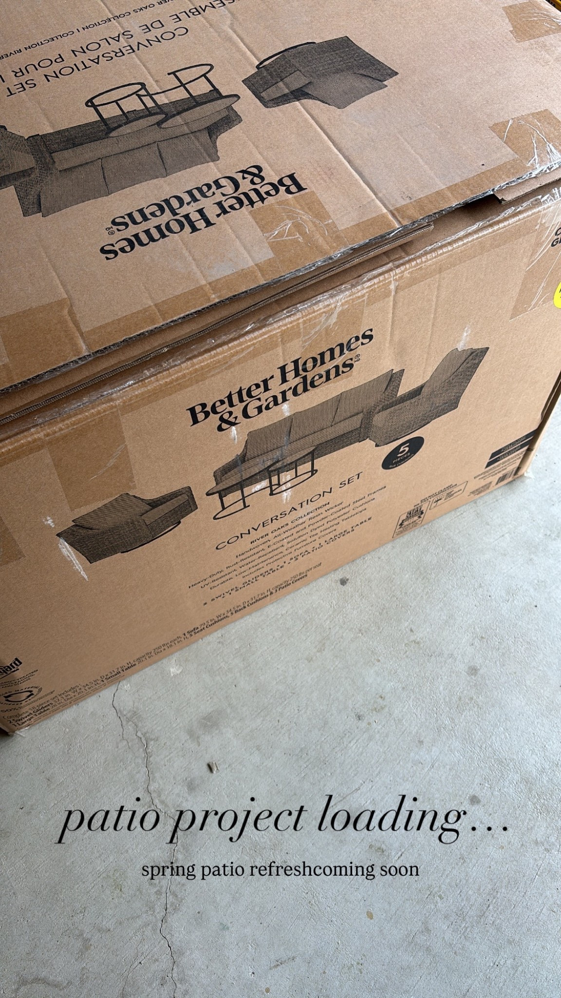 P A T I O / patio project loading...spring/summer refresh coming soon & I could not be more excited. I’ve have my eyeballs & heart set on this 5 piece conversation set from Walmart Canada since last year & I’m so excited to set it up!!

#LTKsummer #LTKcanada #LTKhome