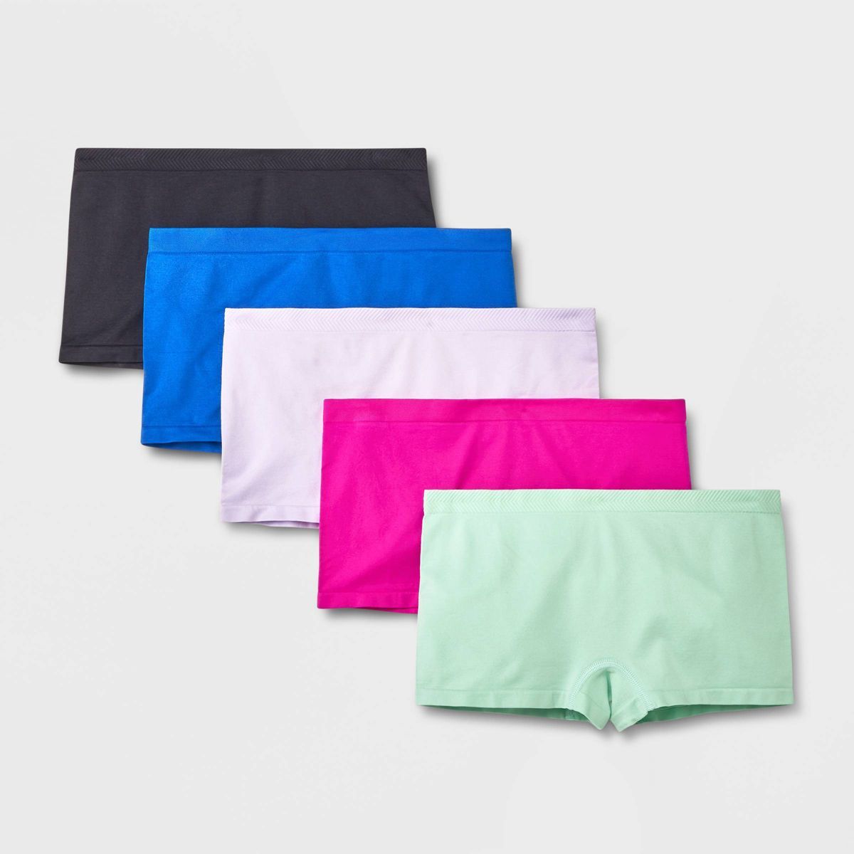 Girls' 5pk Seamless Chevron Boyshorts - All in Motion™ | Target