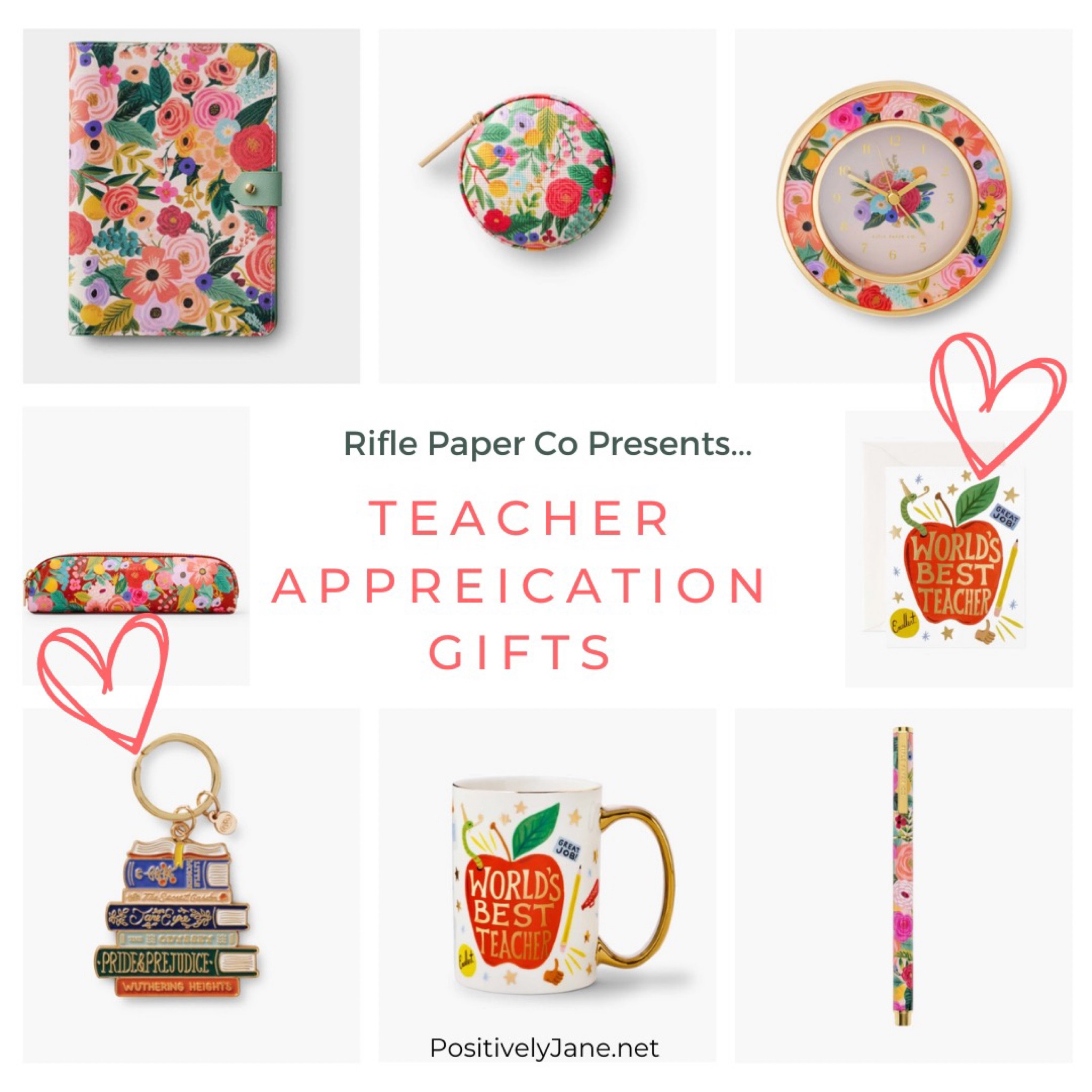 Wracking your brain for Teacher Appreciation Gifts that aren't tacky and will actually be used?

Look no further...cause who doesn't love Rifle Paper Co, right?

I grabbed my faves...and a few more.

Check 'em out. 
.
.
.
#riflepaperco
#teachergifts
#teacherappreciationgifts
#gifts
#mothersdaygifts
#mothersday
#riflepapercokeychain
#journal
#teachercard

#LTKSeasonal #LTKFind #LTKGiftGuide