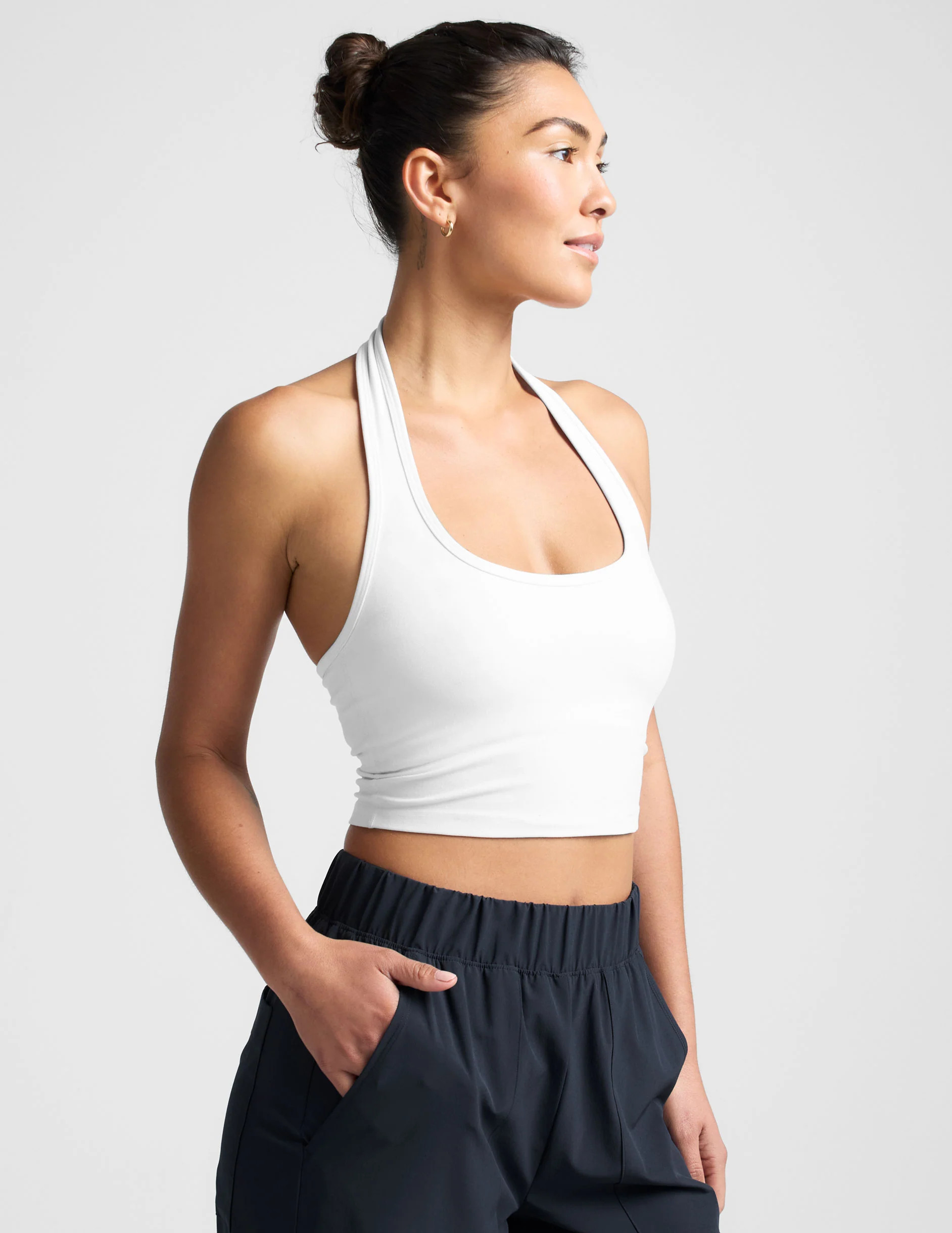 Spacedye Well Rounded Cropped Halter Tank | Beyond Yoga | Beyond Yoga