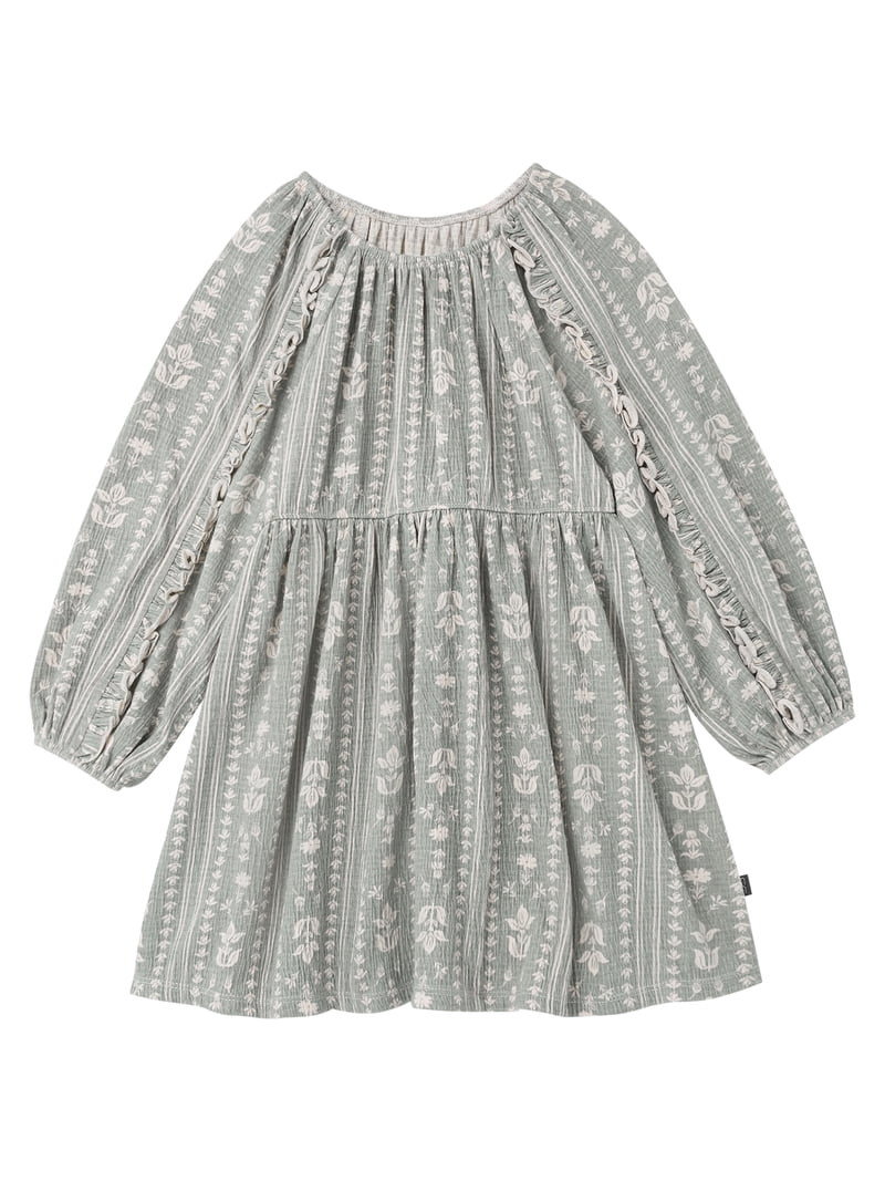 Modern Moments by Gerber Toddler Girl Dress with Ruffle, Sizes 12 Months - 5T | Walmart (US)