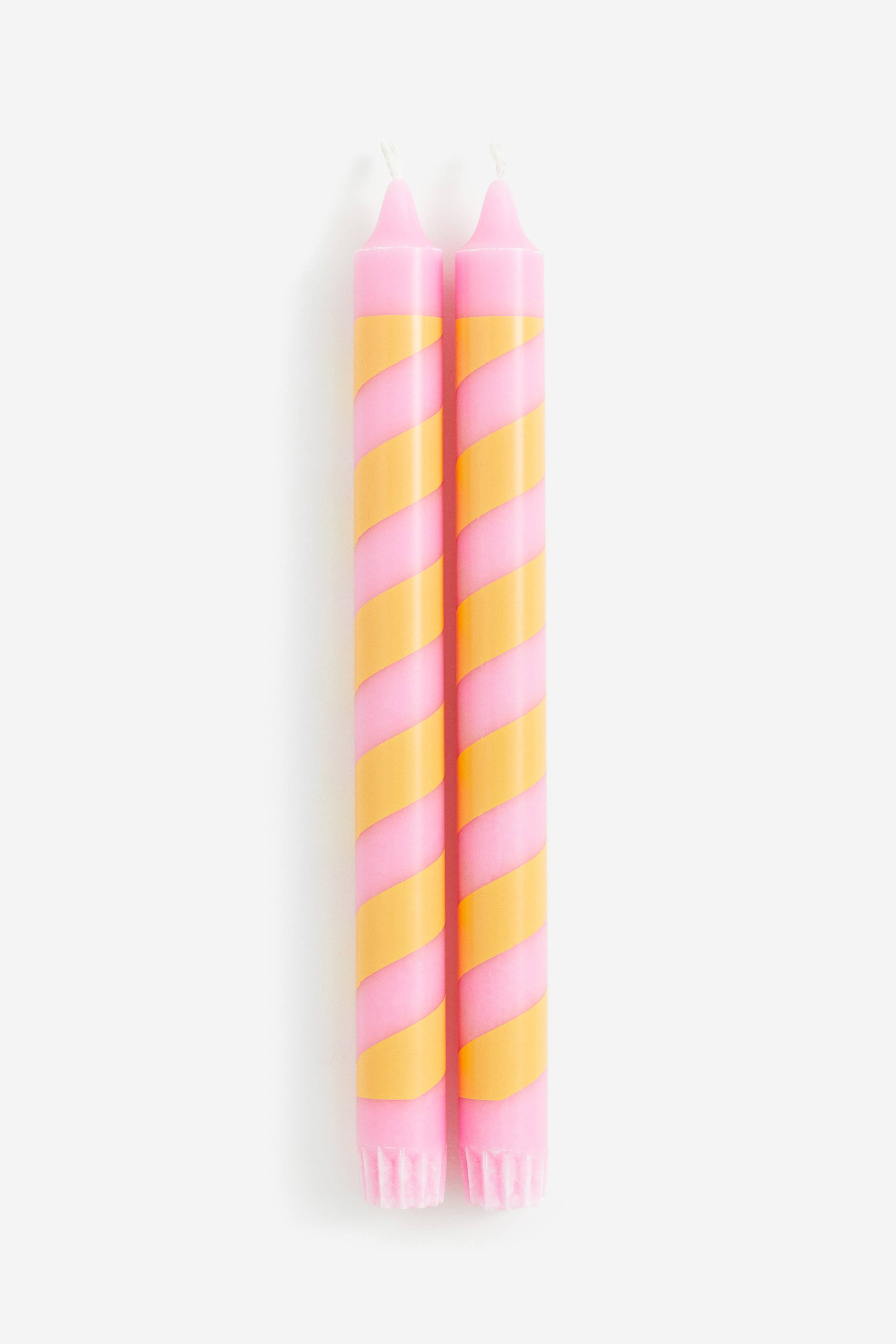 2-pack candy cane candles - Light green/Striped - Home All | H&M GB | H&M (UK, MY, IN, SG, PH, TW, HK)
