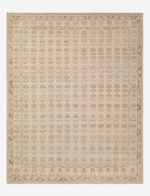 Bollen Hand-Knotted Wool Rug, Beige, 7'9" x 9'9 | Lulu and Georgia 