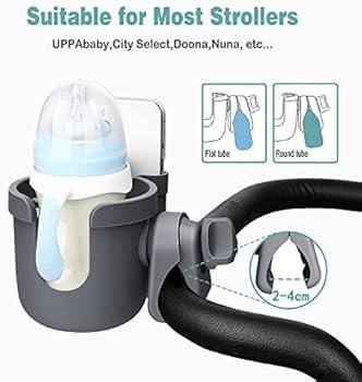 Stroller Cup Holder, Wheelchair Accessories and Stroller Accessories Cup Holder for Stroller with... | Amazon (US)