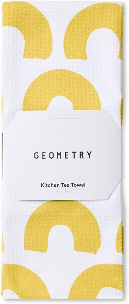 GEOMETRY Kitchen Tea Towels - Quick Dry Microfiber Dish Towels for Kitchen Sunny Hills, 18" x 30"... | Amazon (US)