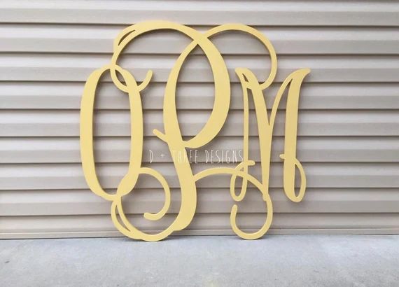 36 Inch Wooden Monogram Painted, Wooden Letters, Monogram, Home Decor, Nursery Letters, & More | Etsy (US)