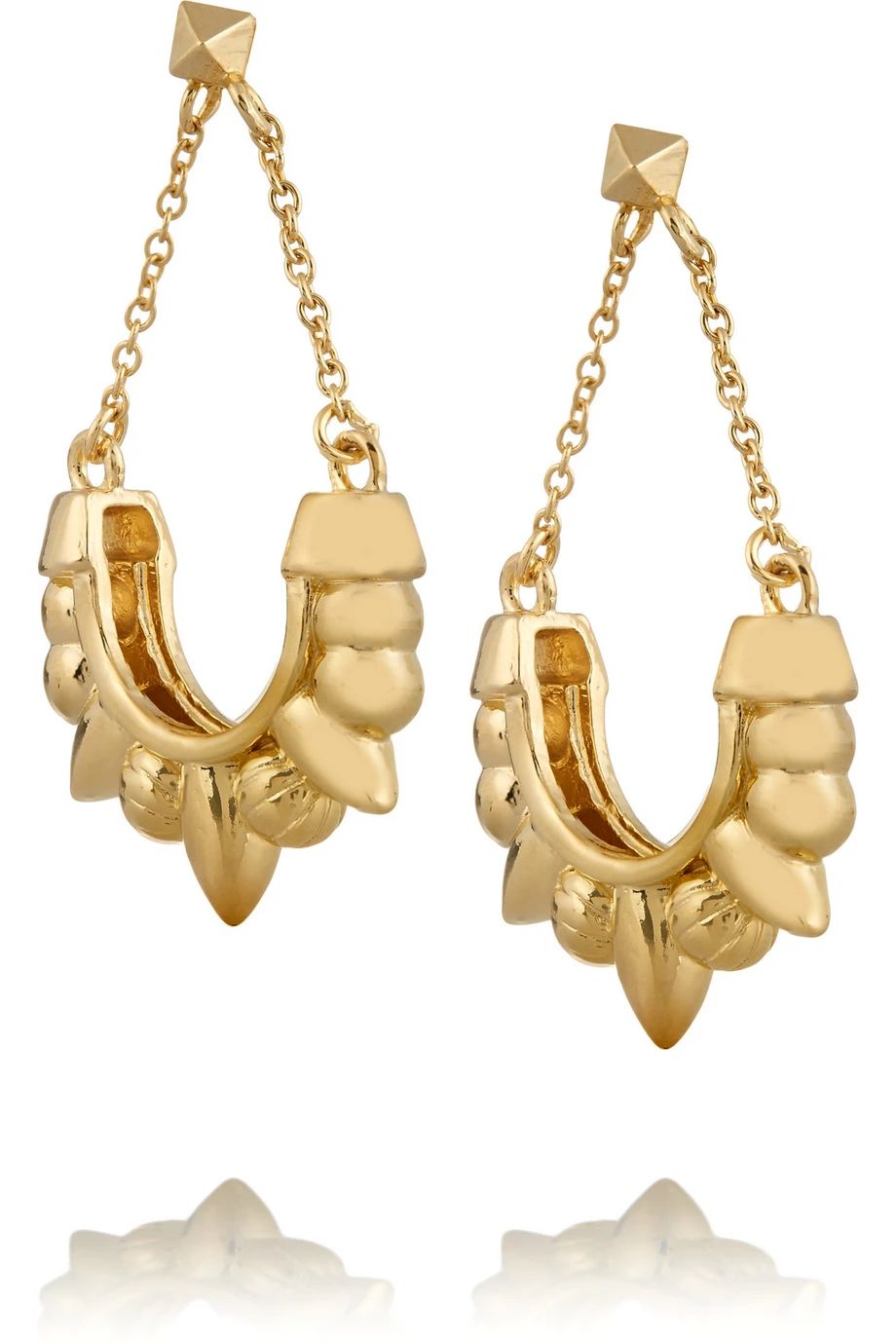 Pamela Love Tribal Spike Gold-Plated Earrings, Women's | NET-A-PORTER (US)