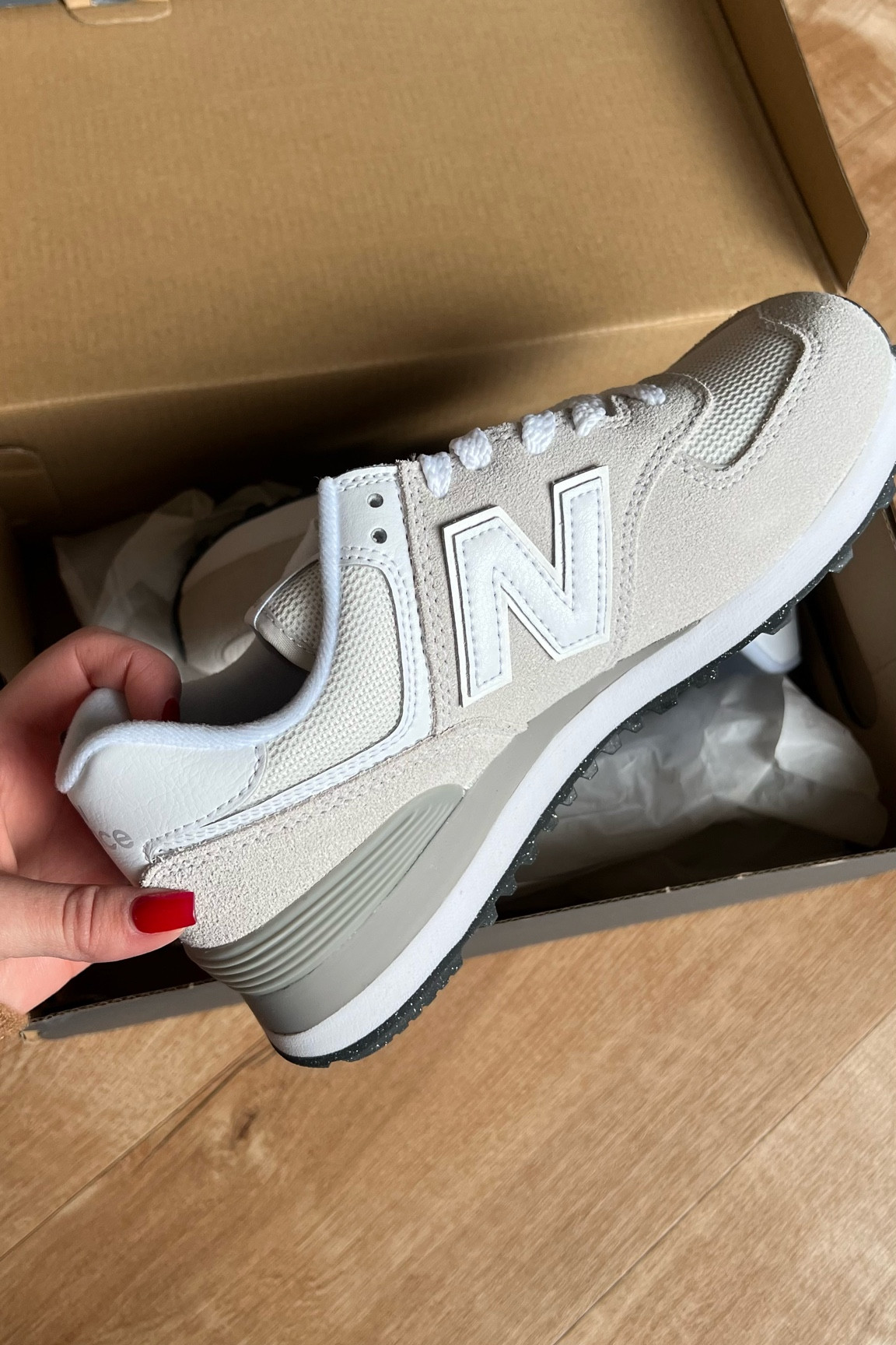 My new fav shoes! Love the lighter colors. New balance sneakers are stylish and perfect for elevating casual looks. 

#LTKfindsunder100 #LTKshoecrush #LTKfitness