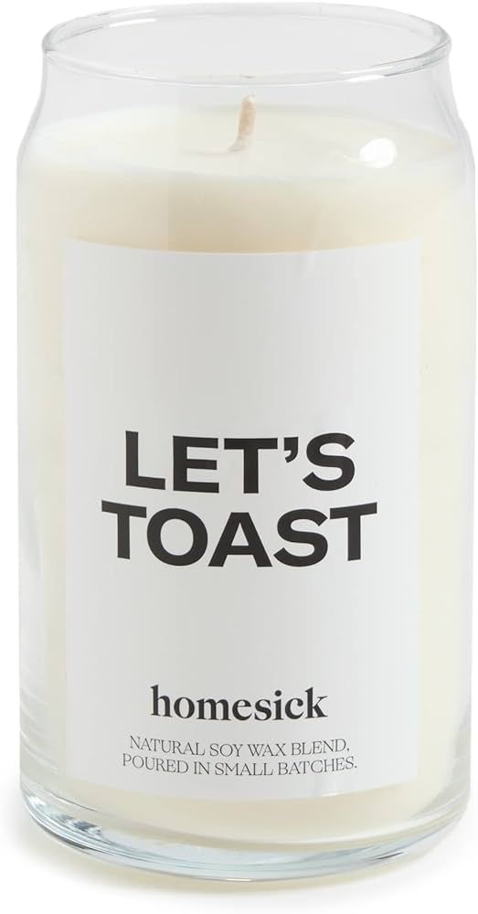 Homesick Women's Let's Toast Candle, Let's Toast, 13.75 oz | Amazon (US)