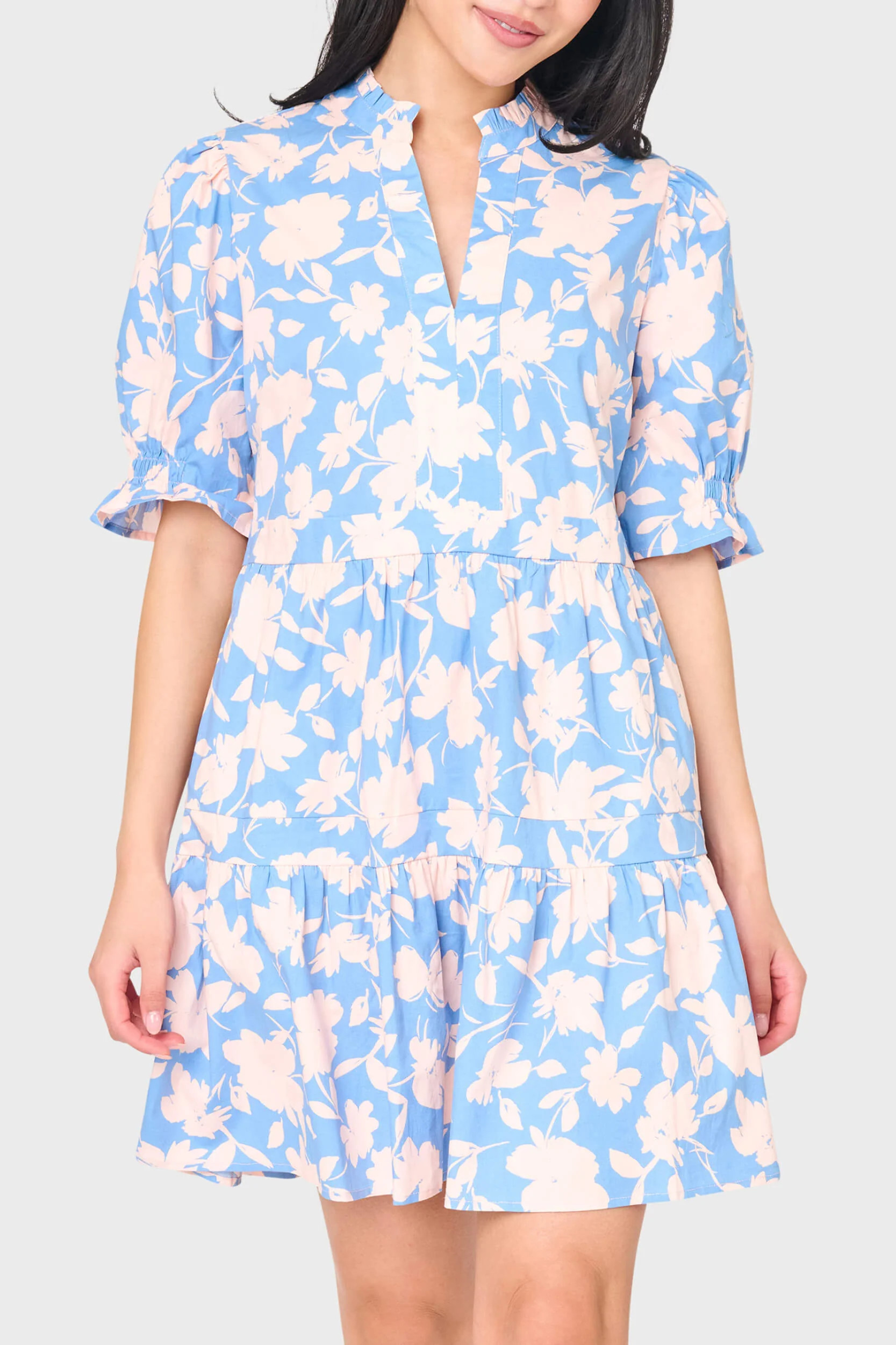 Puff Elbow Sleeve Decked Out Day Dress | Gibsonlook Summer Dress | Gibsonlook