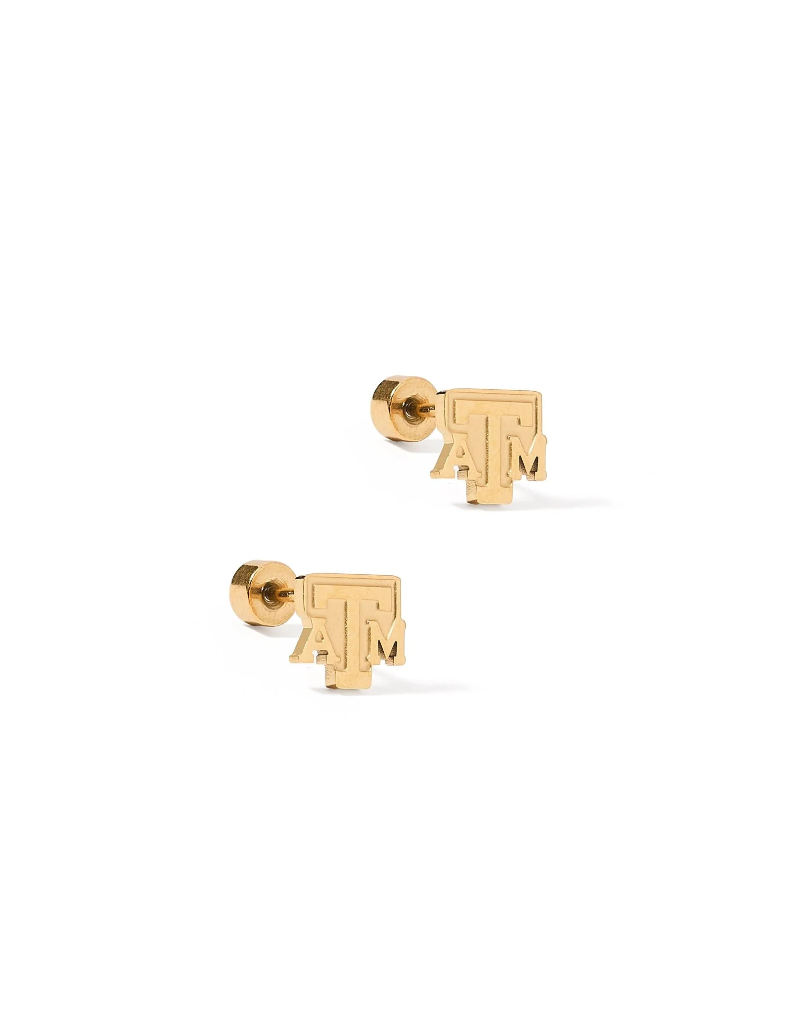Screwback Stud Earrings - Texas A&M Logo | LINNY CO LLC