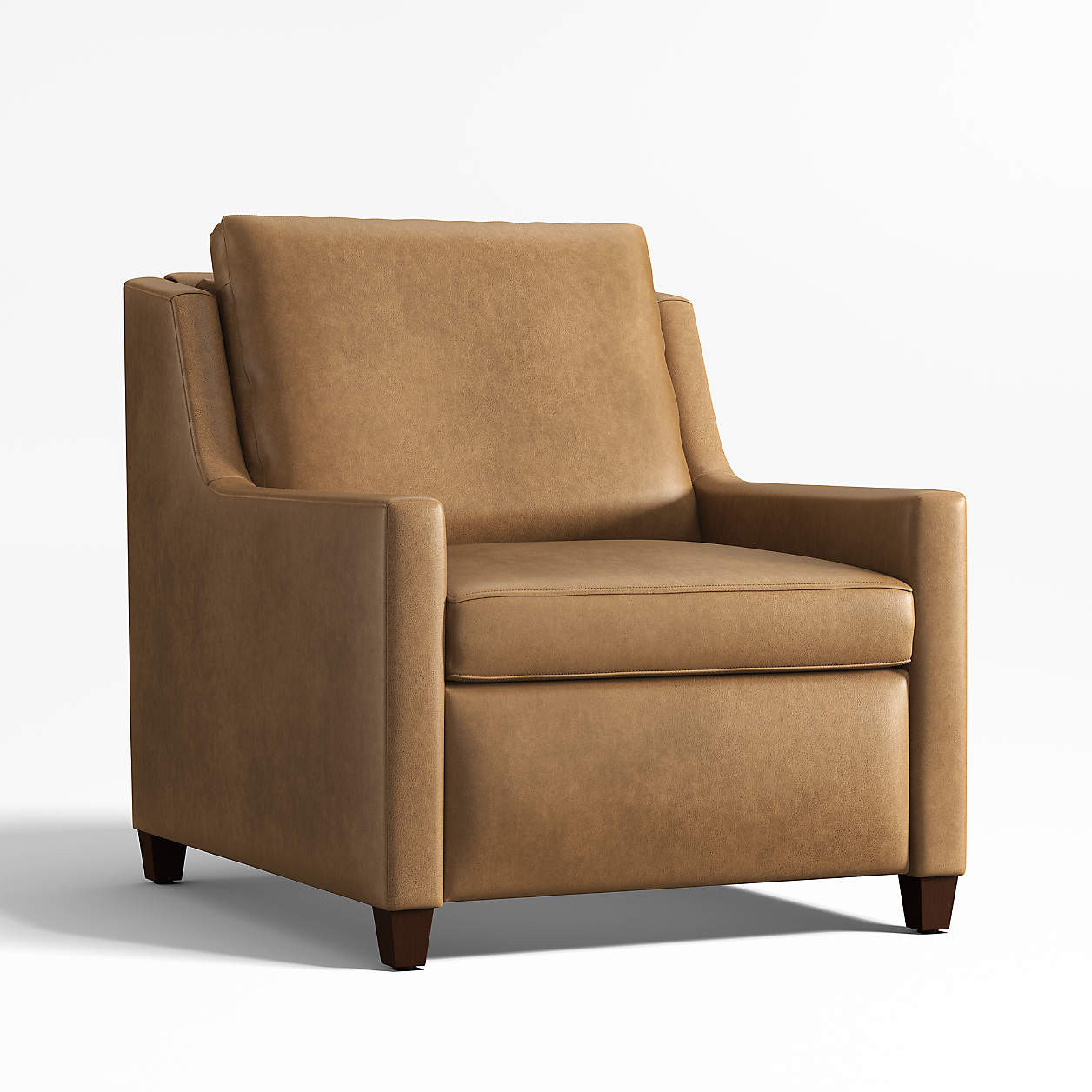 Toro Leather Power Recliner Accent Chair + Reviews | Crate & Barrel | Crate & Barrel