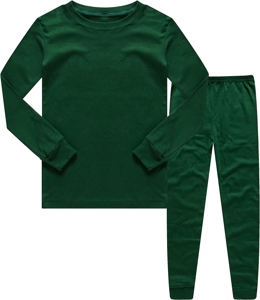 Family Feeling Kids & Toddler Boys Pajamas 2 Piece Pjs Set 100% Cotton Sleepwear | Amazon (US)