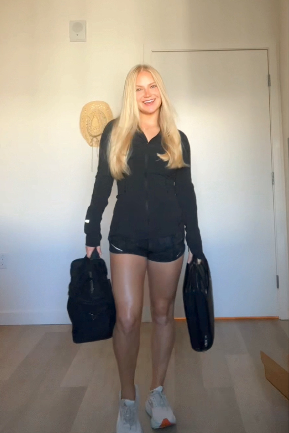 Work & Workout fit in one! I LIVE in active wear and this “windbreaker” is so breathable and flattering! 🖤 Size: 4 in top & shorts

#LTKFitness #LTKWorkwear #LTKActive