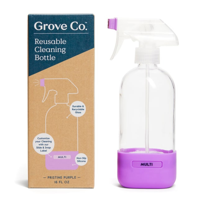 Reusable Cleaning Glass Spray Bottle - Slide & Snap | Grove