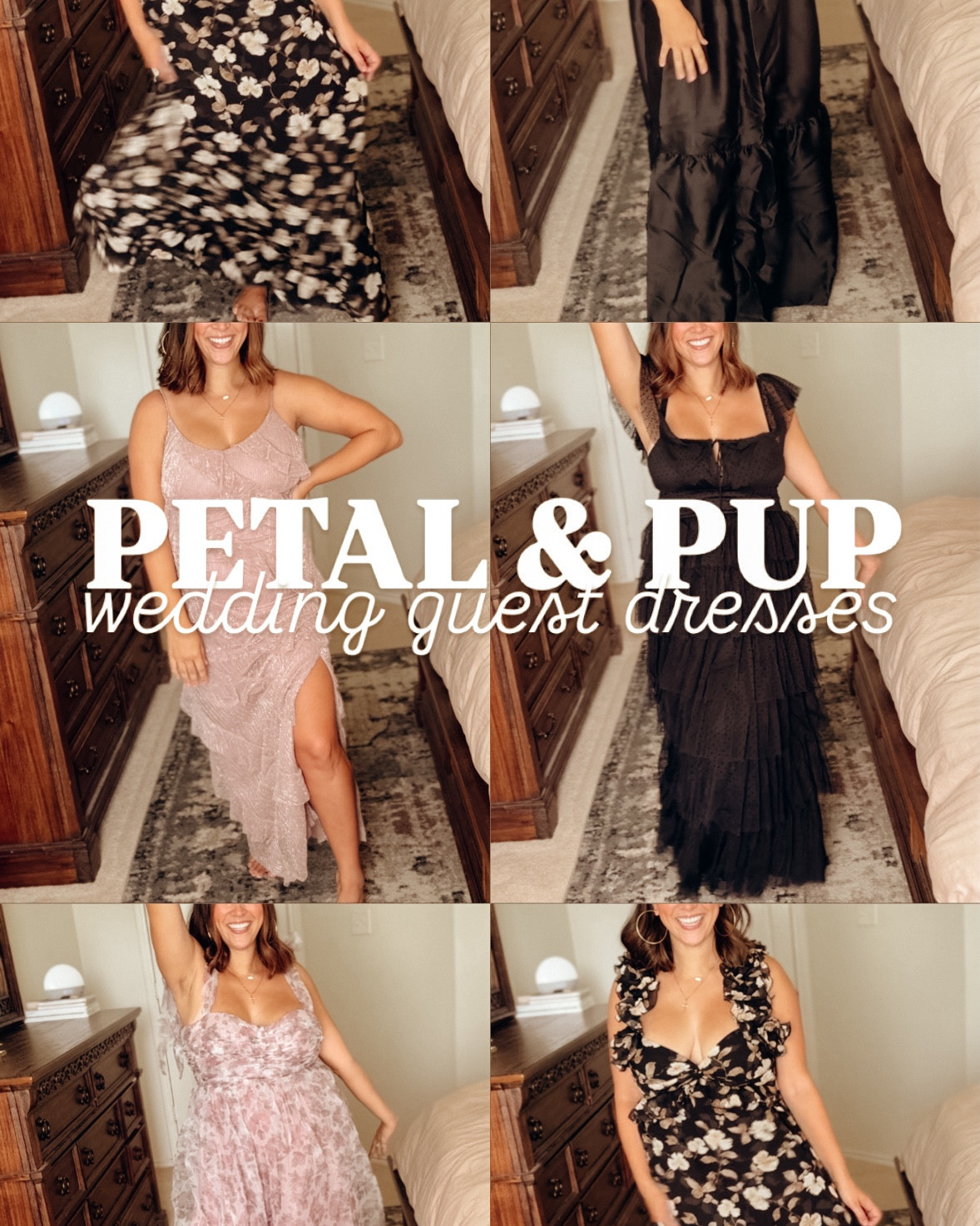 Wedding guest dresses from petal & pup 🩷

 Floral dress - size up!! The large didn’t fit me in this 
Black ruffle dress - TTS / so comfortable and feminine! 
Pink sparkle dress - YES YES YES! Love this one so much! TTS
black bow dress - pretty and makes a statement. would be great for a bump! 
Black floral dress - size up for large chests! I’m in an XL

Fall dresses
Cocktail dress 
Cocktail attire
Black tie wedding 
Wedding dress


#LTKWedding #LTKMidsize